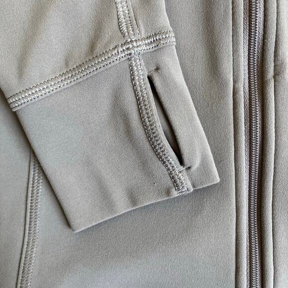 Universal Standard Game Next-to-Naked Hooded Zip Jacket Mocha Mousse  Sz S - Picture 13 of 16